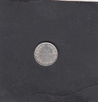 Beschrijving: 10 Cent WILHELMINA 